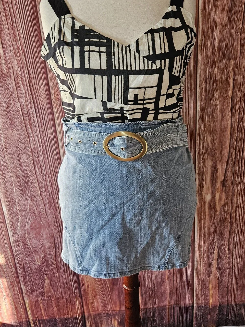 NWT Prettyyoungthing Denim Mini Skirt Plus Size 20